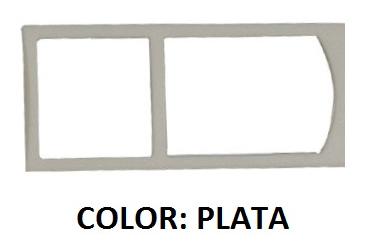Embellecedor operador color PLATA (RAL9006)